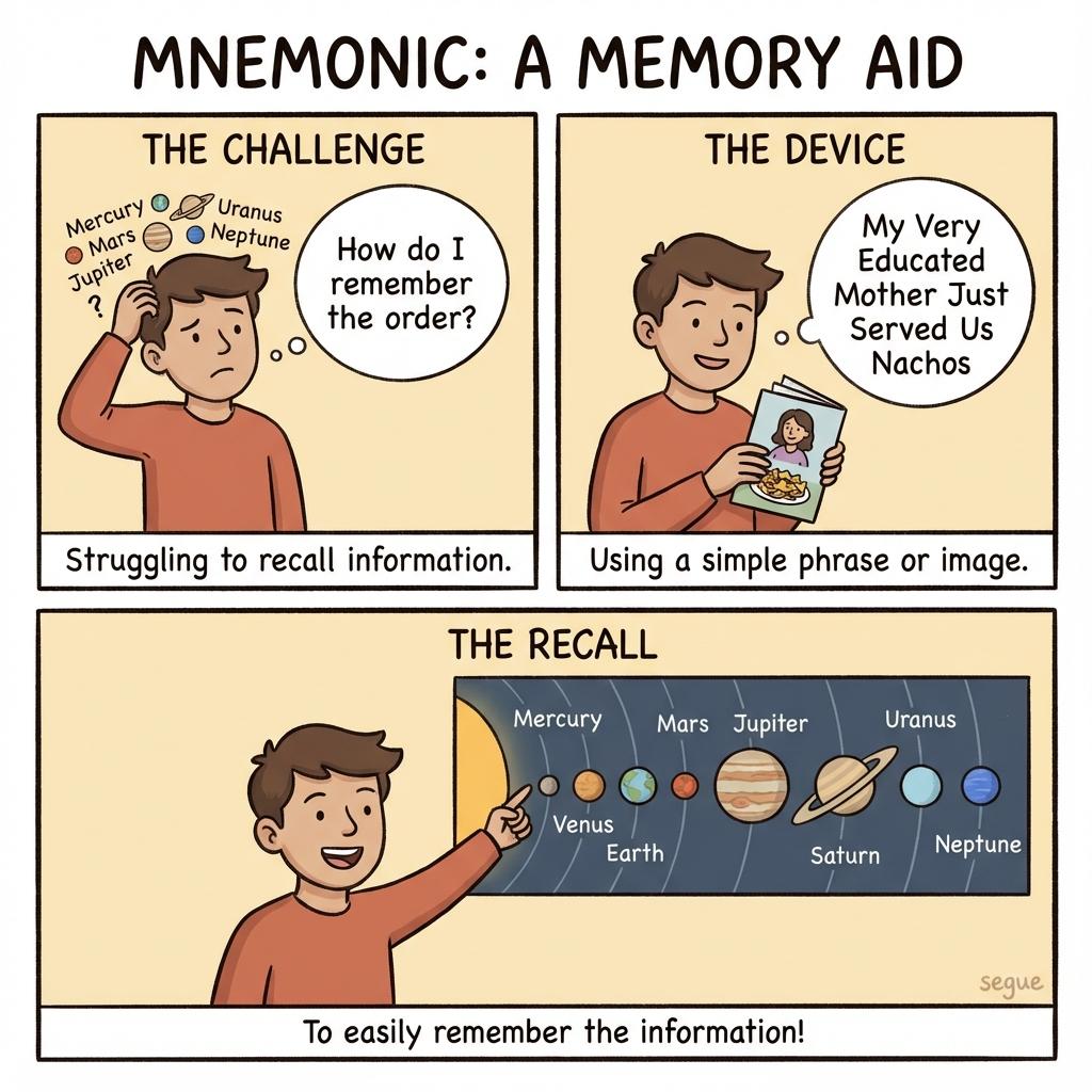 Mnemonic memory techniques