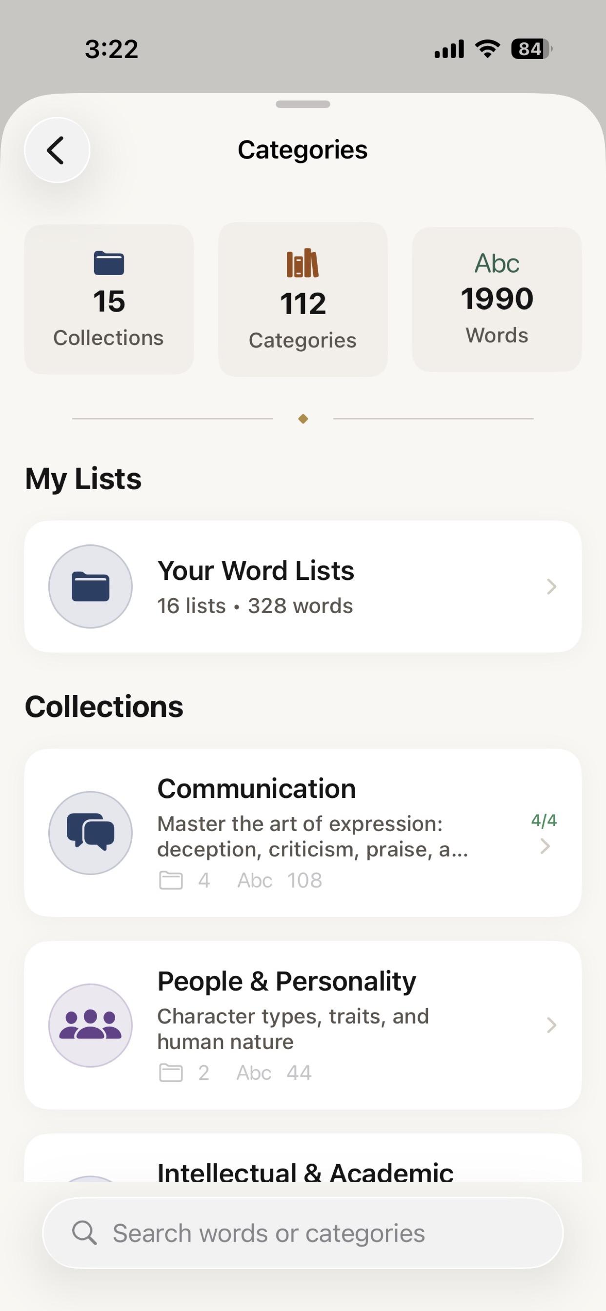 Segue iOS - Categories