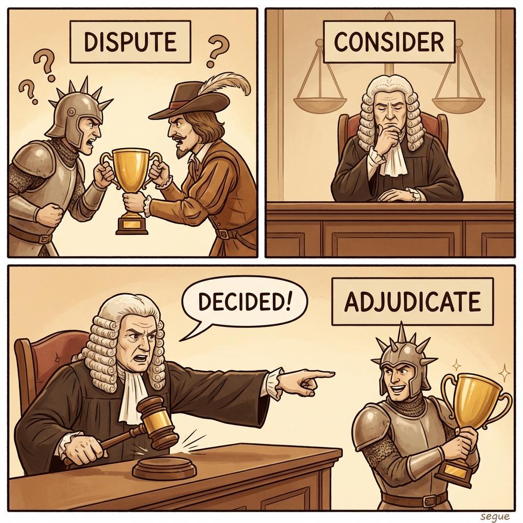 adjudicate
