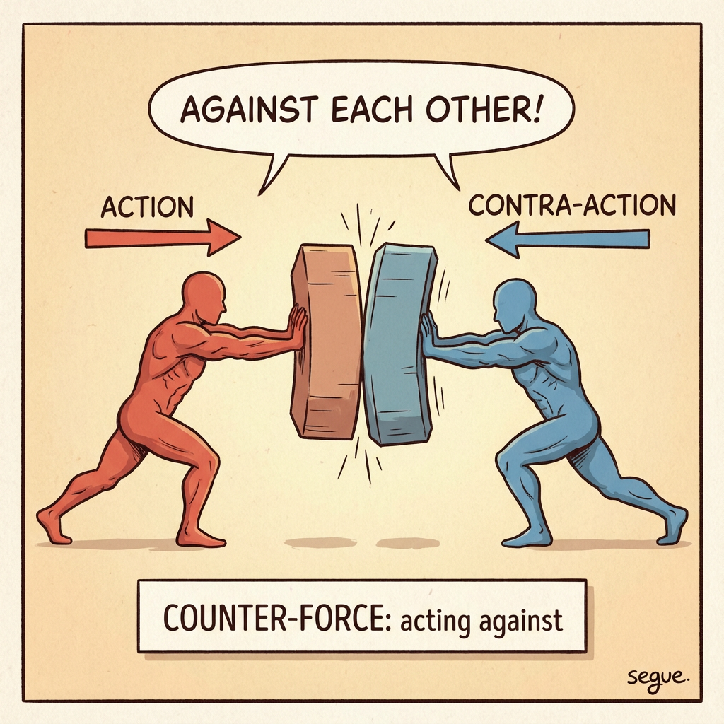 contra-, counter-