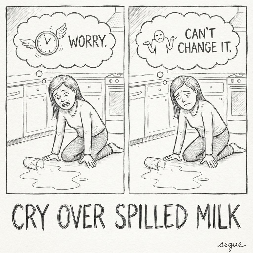don't cry over spilled milk