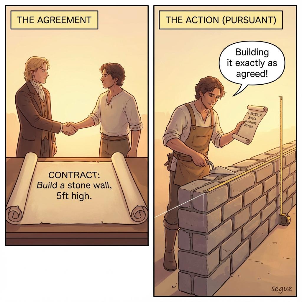 pursuant