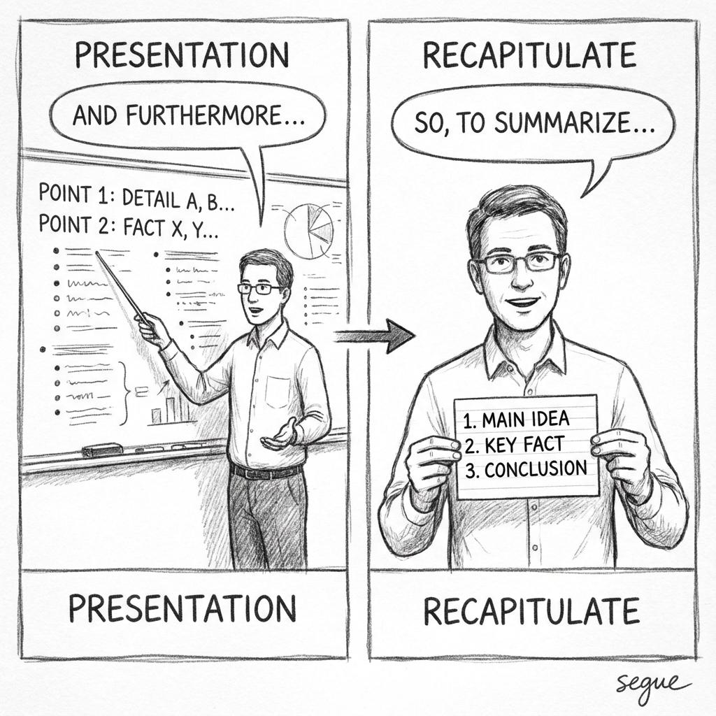 recapitulate