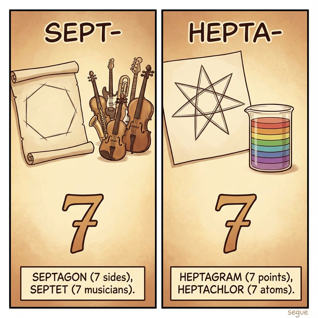 sept-, hepta-