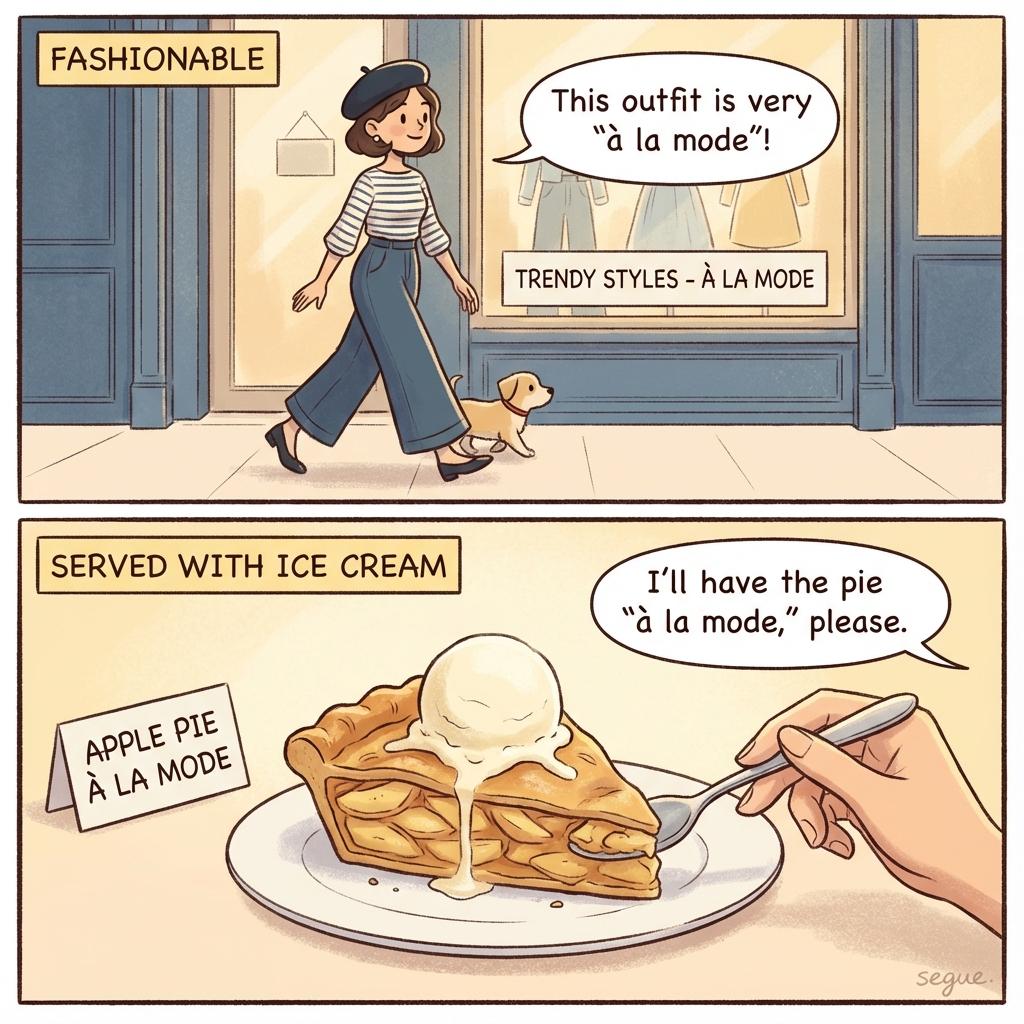 à la mode