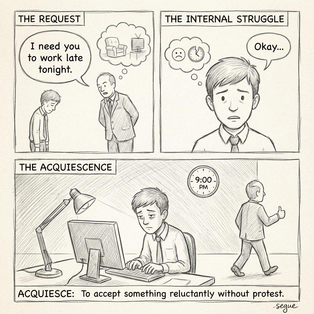 acquiesce