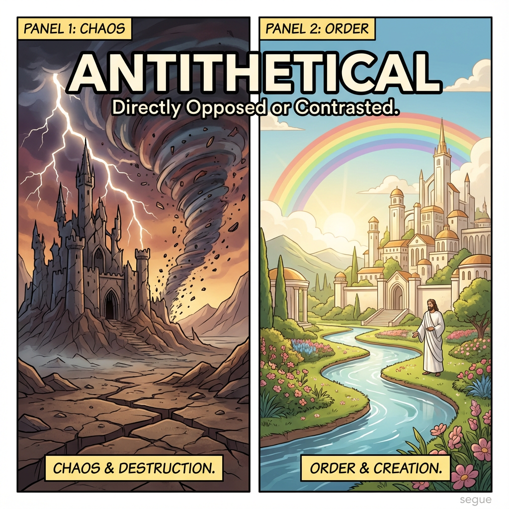 antithetical