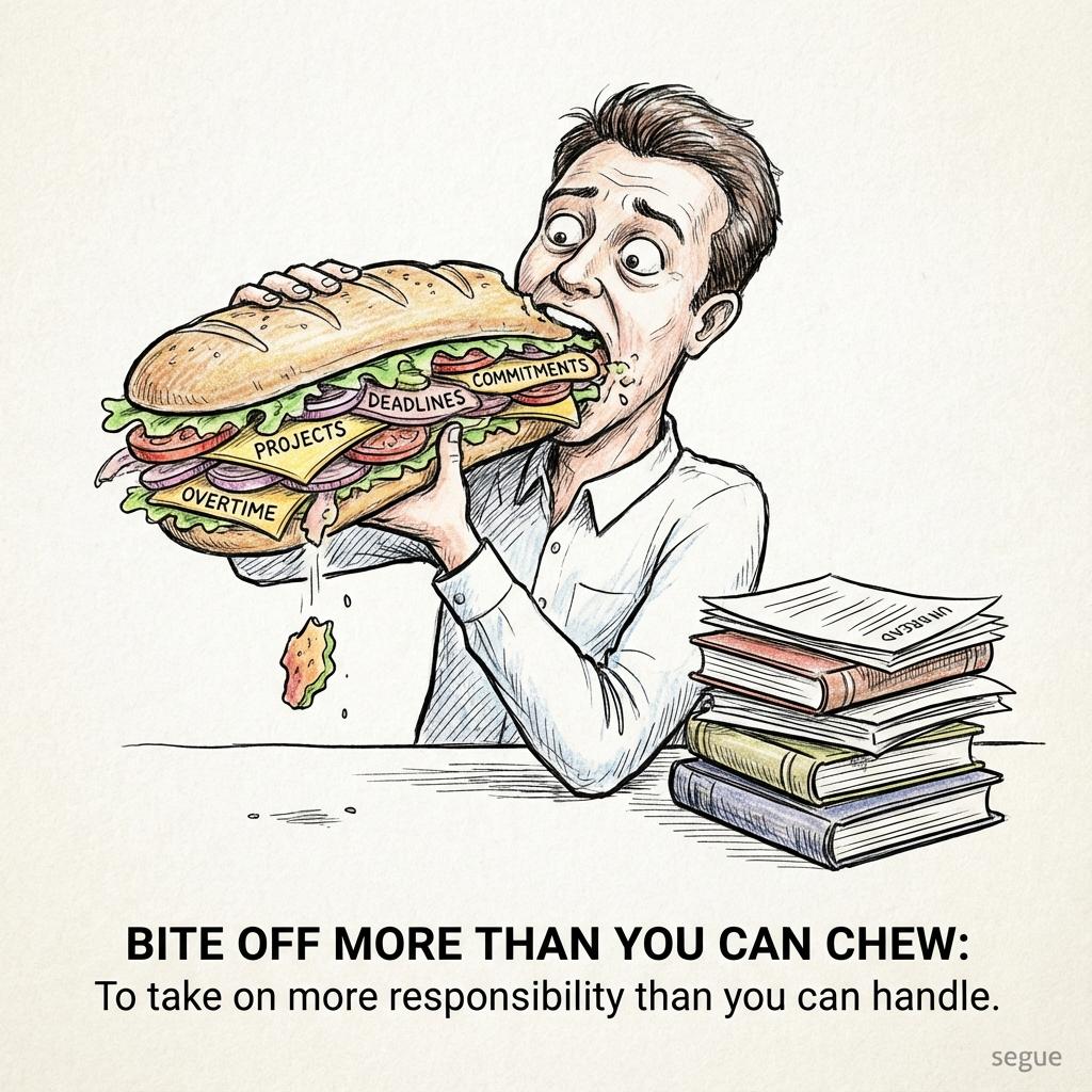 bite off more than you can chew