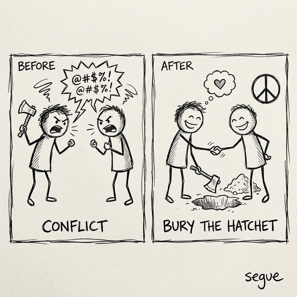 bury the hatchet