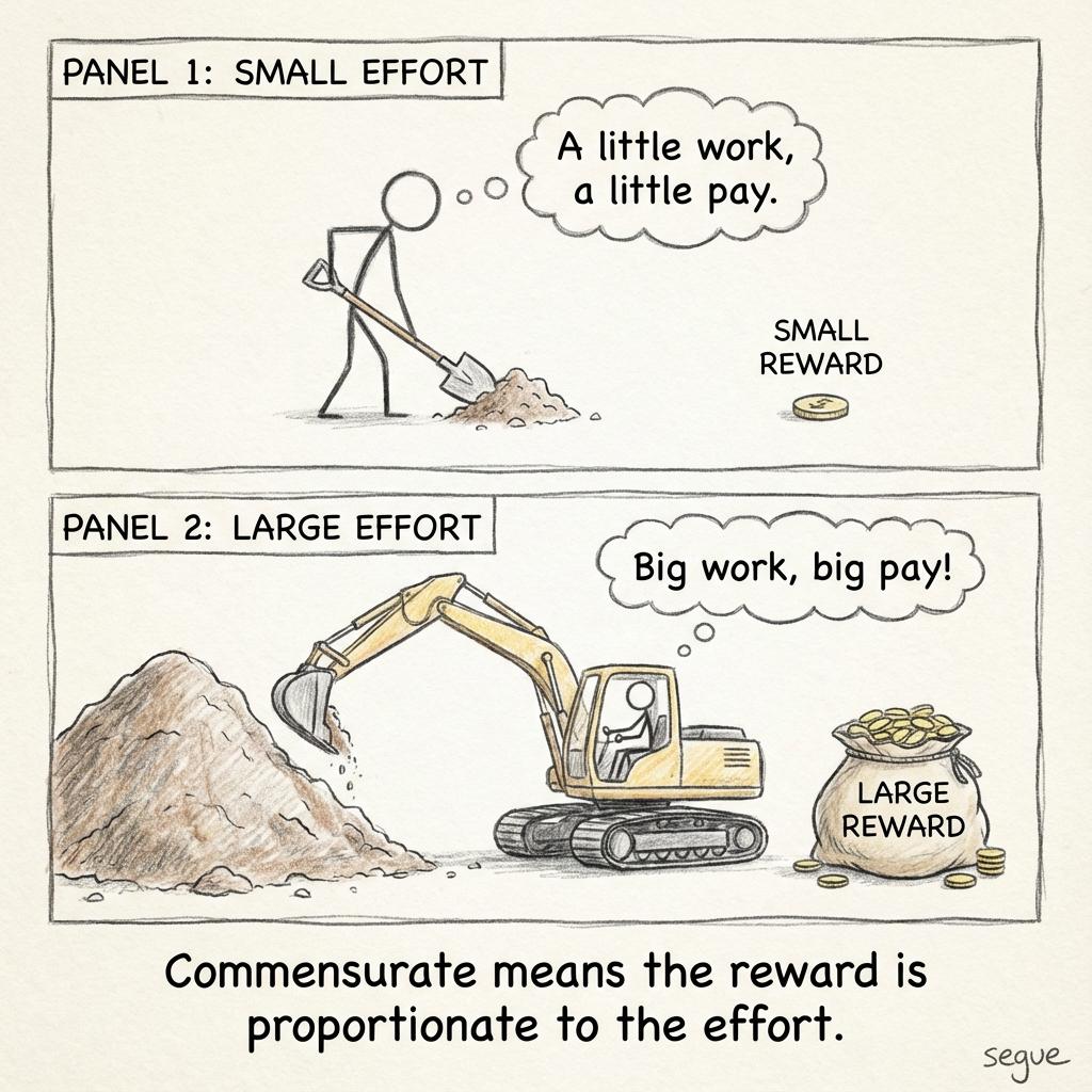 commensurate