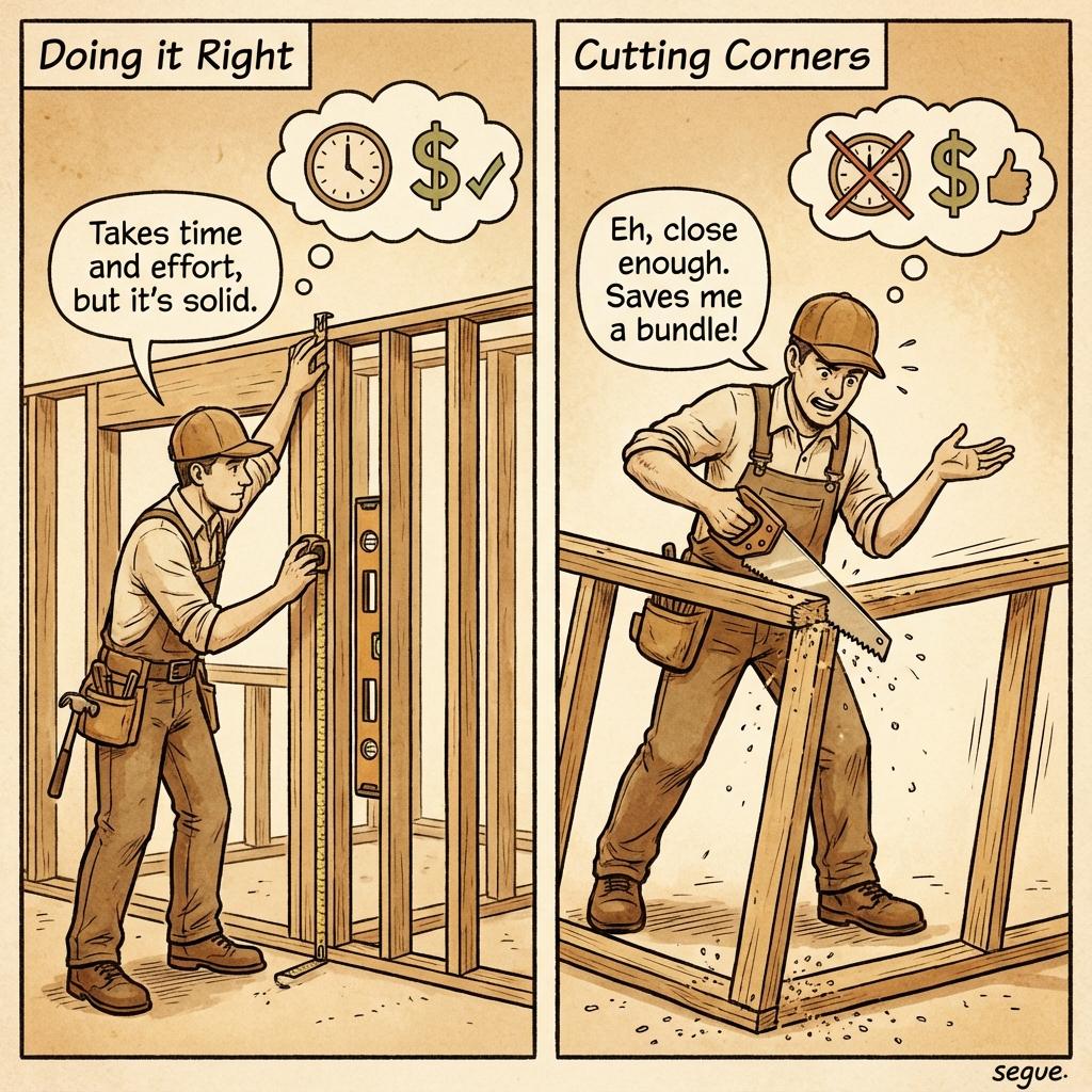 cut corners