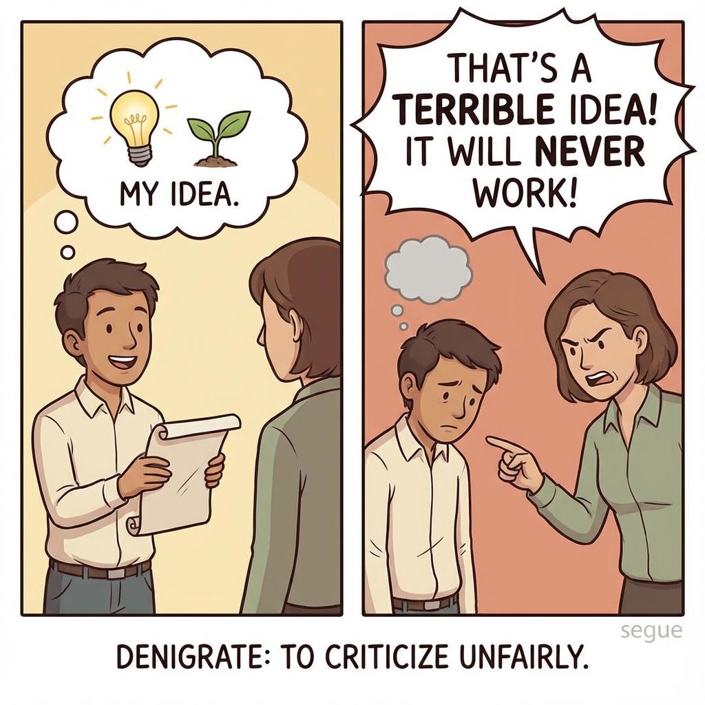 denigrate