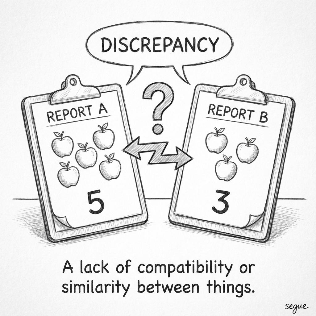 discrepancy