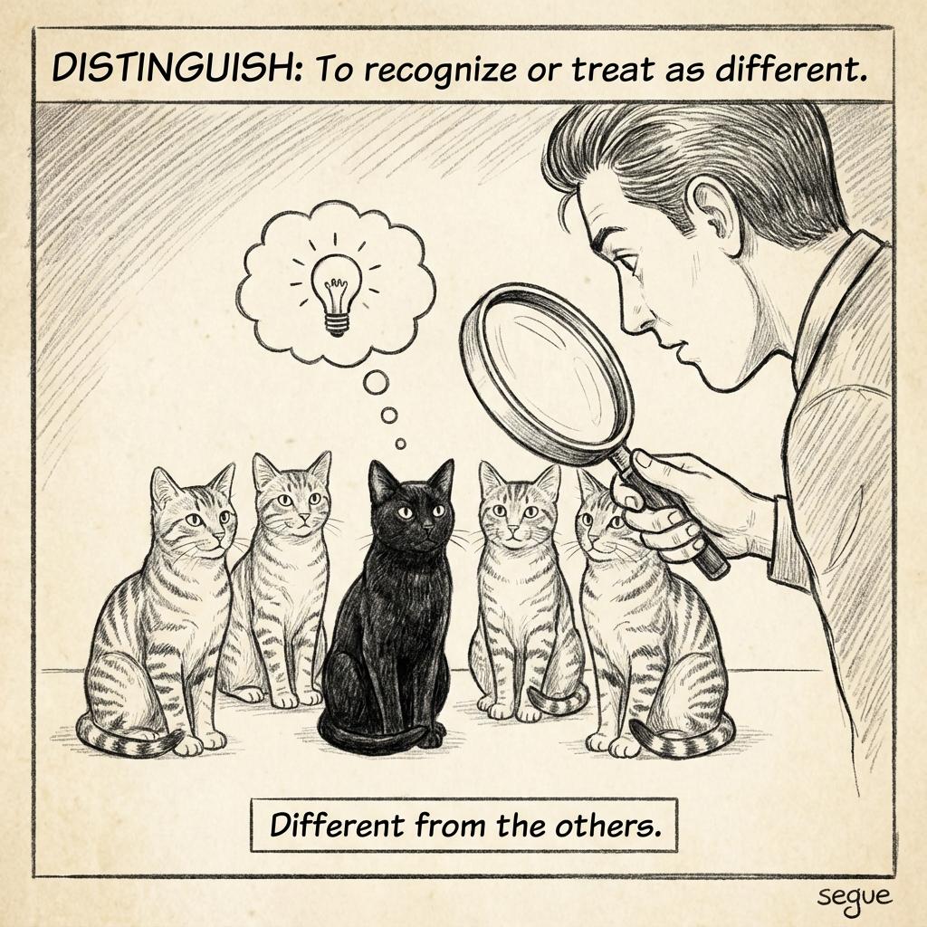 distinguish