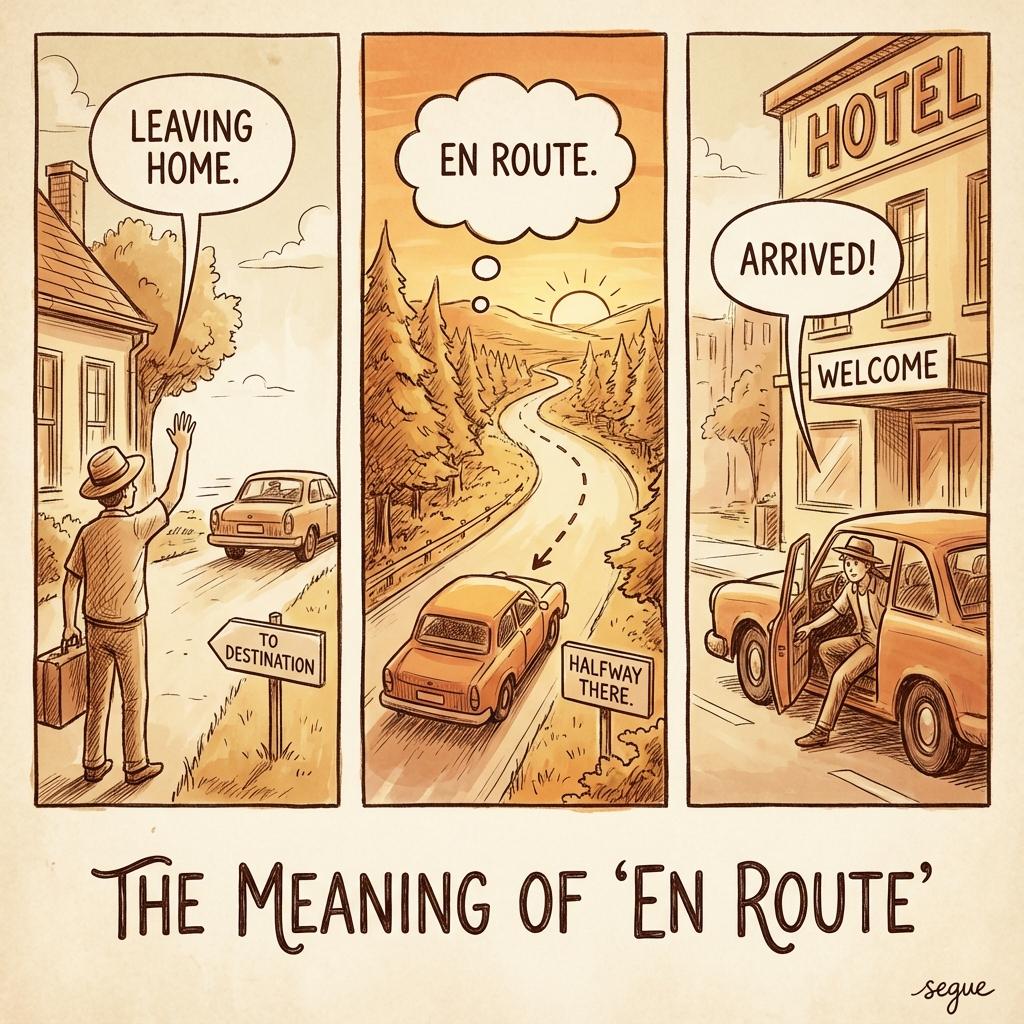 en route