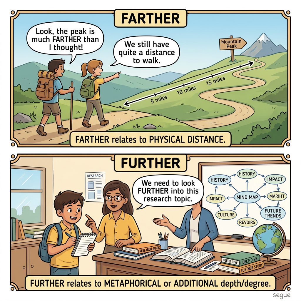 farther vs. further