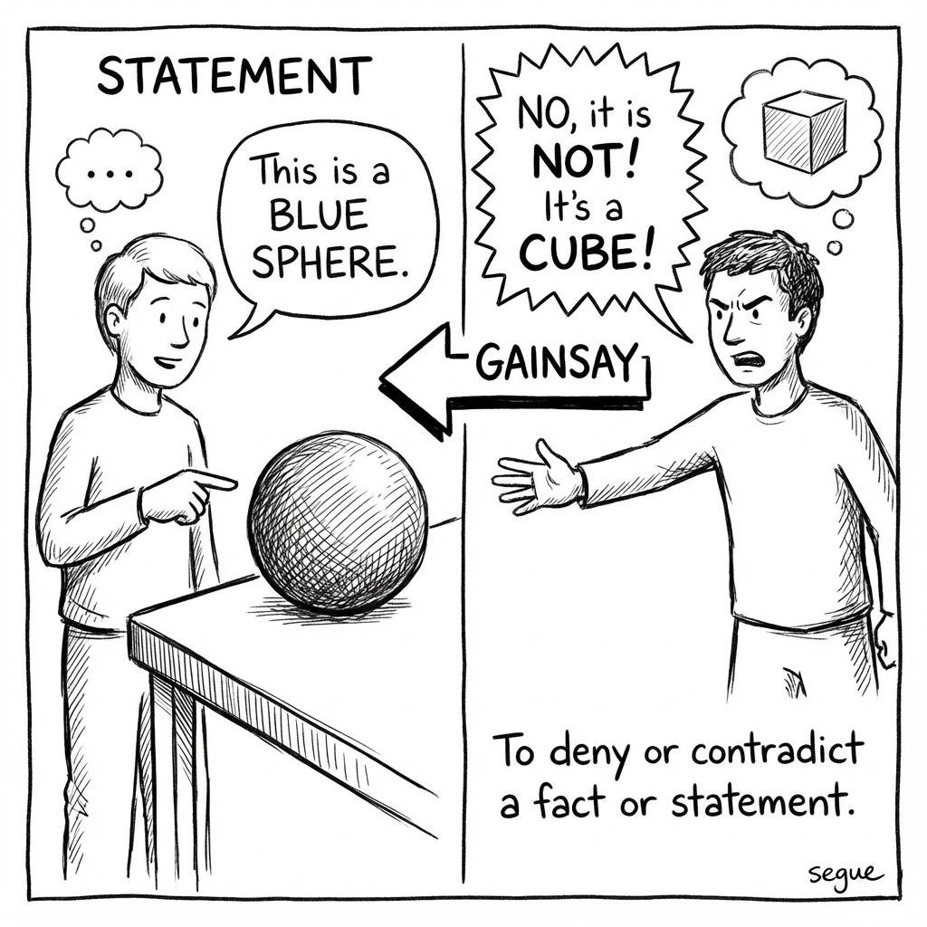 gainsay