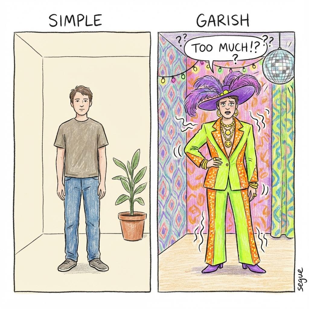 garish