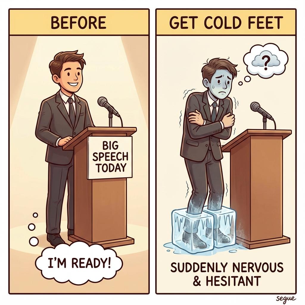 get cold feet