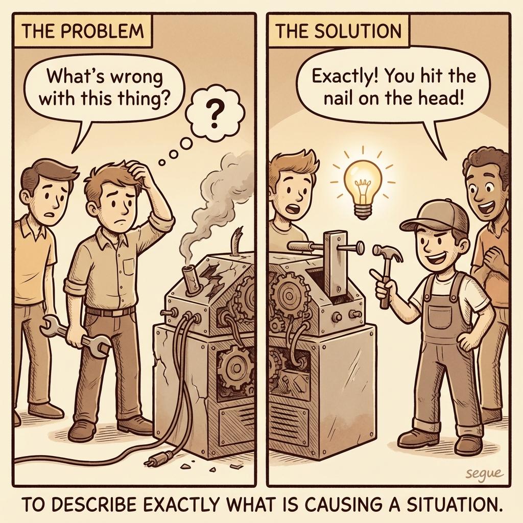 hit the nail on the head