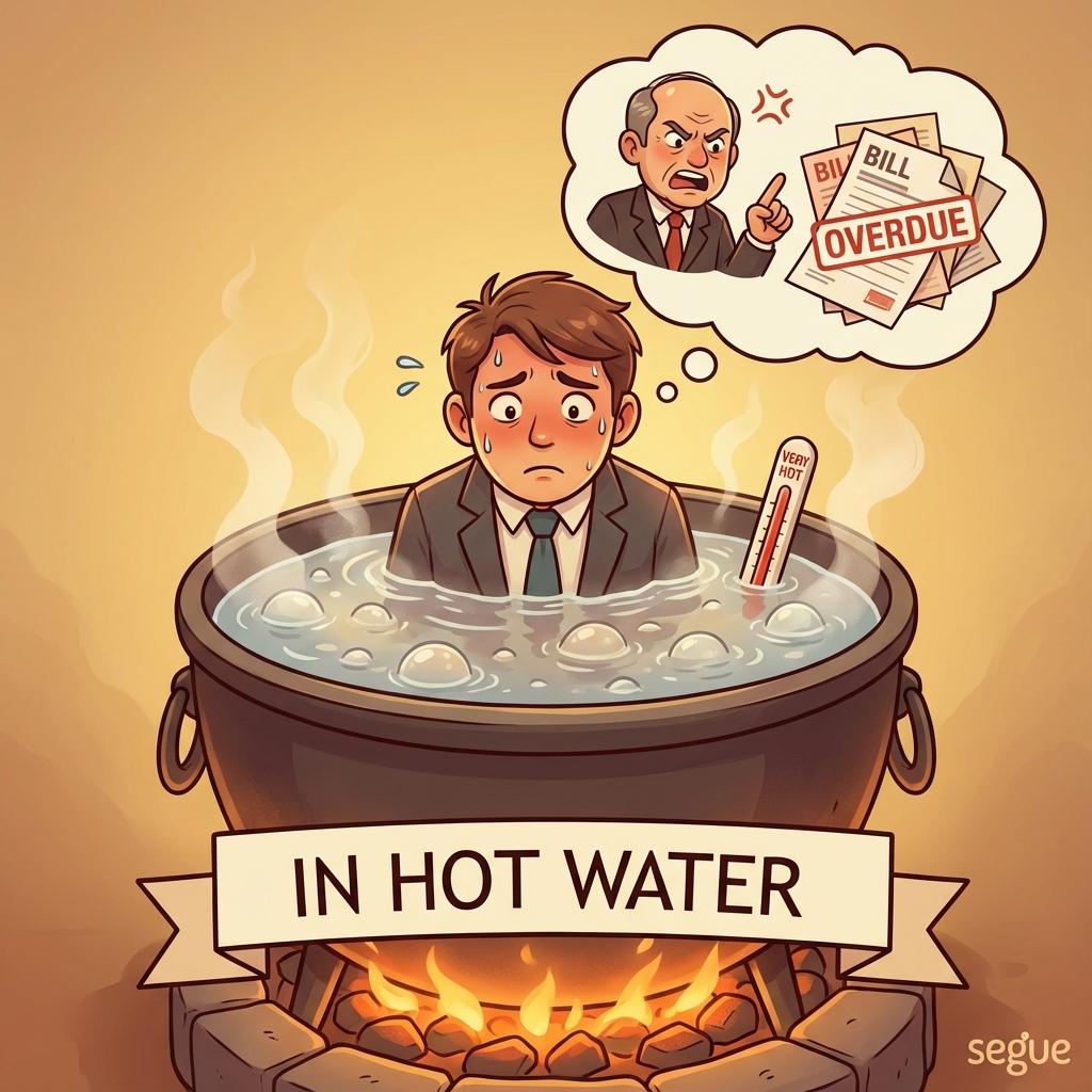 in hot water