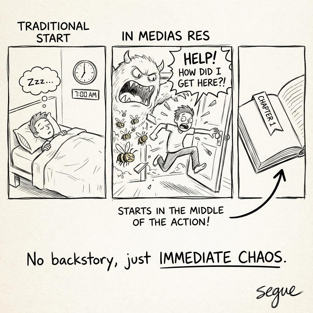in medias res