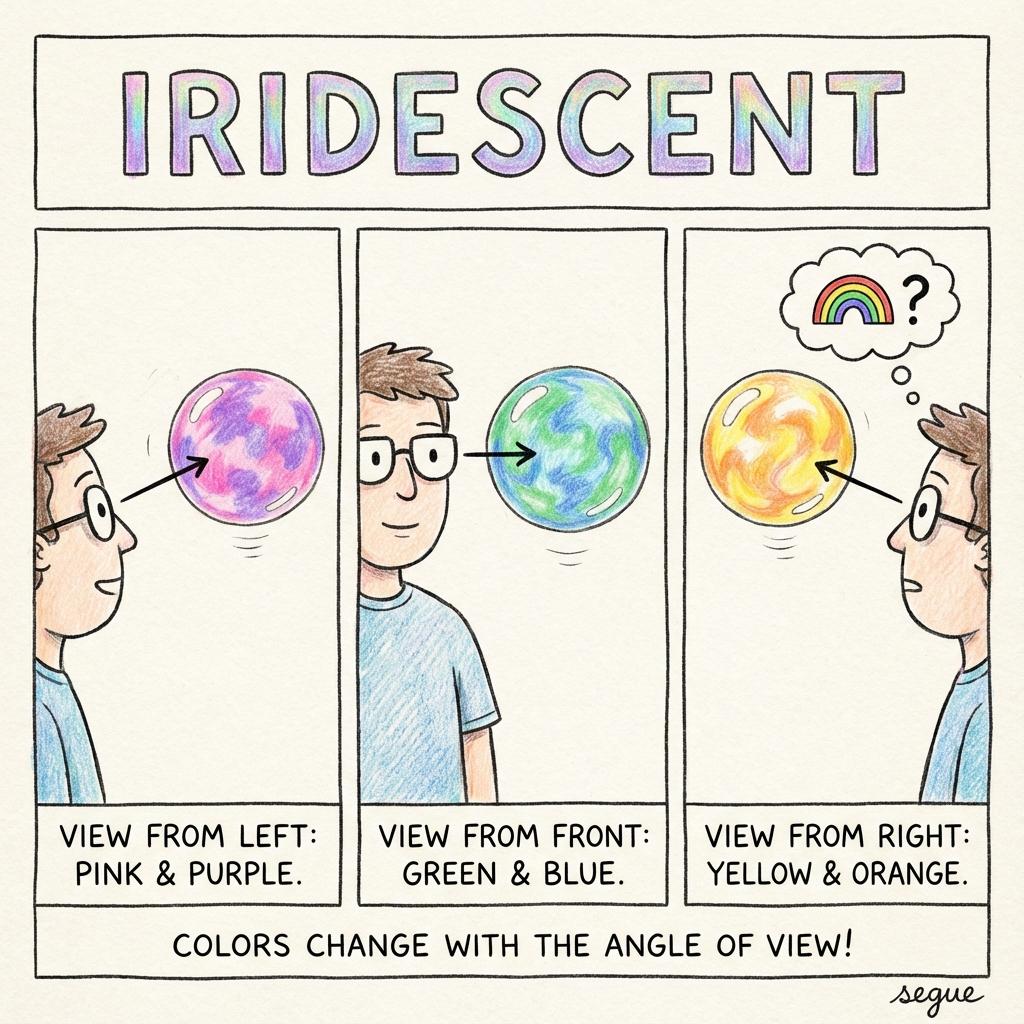iridescent