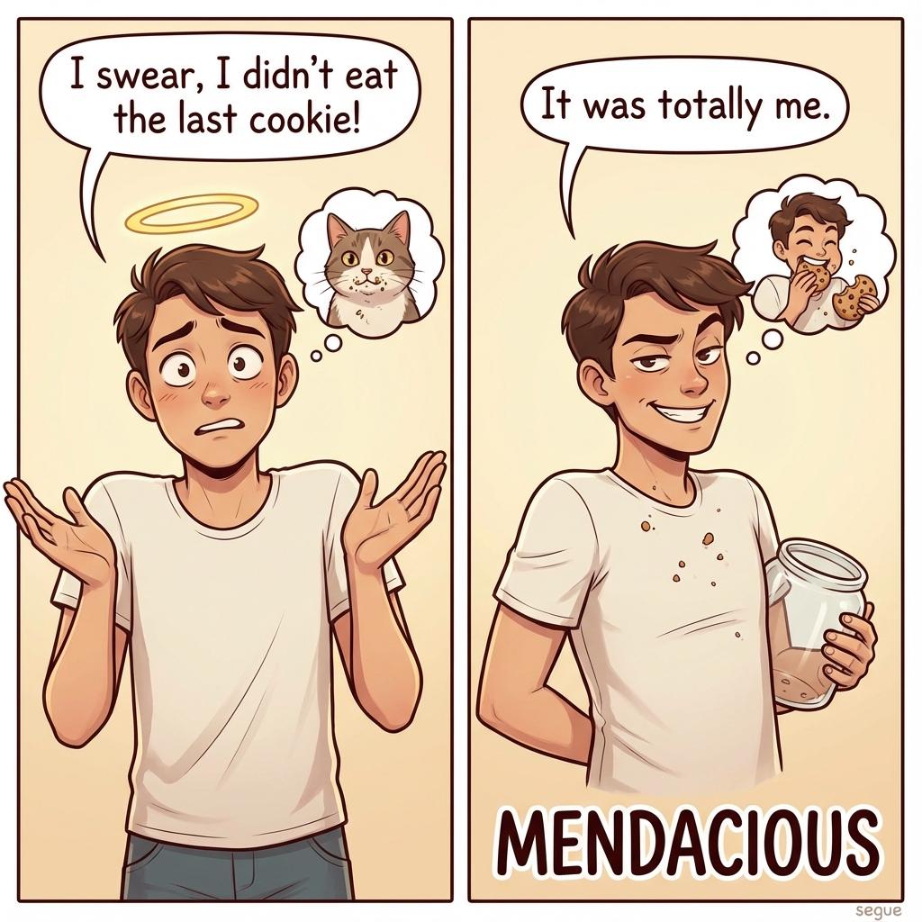 mendacious