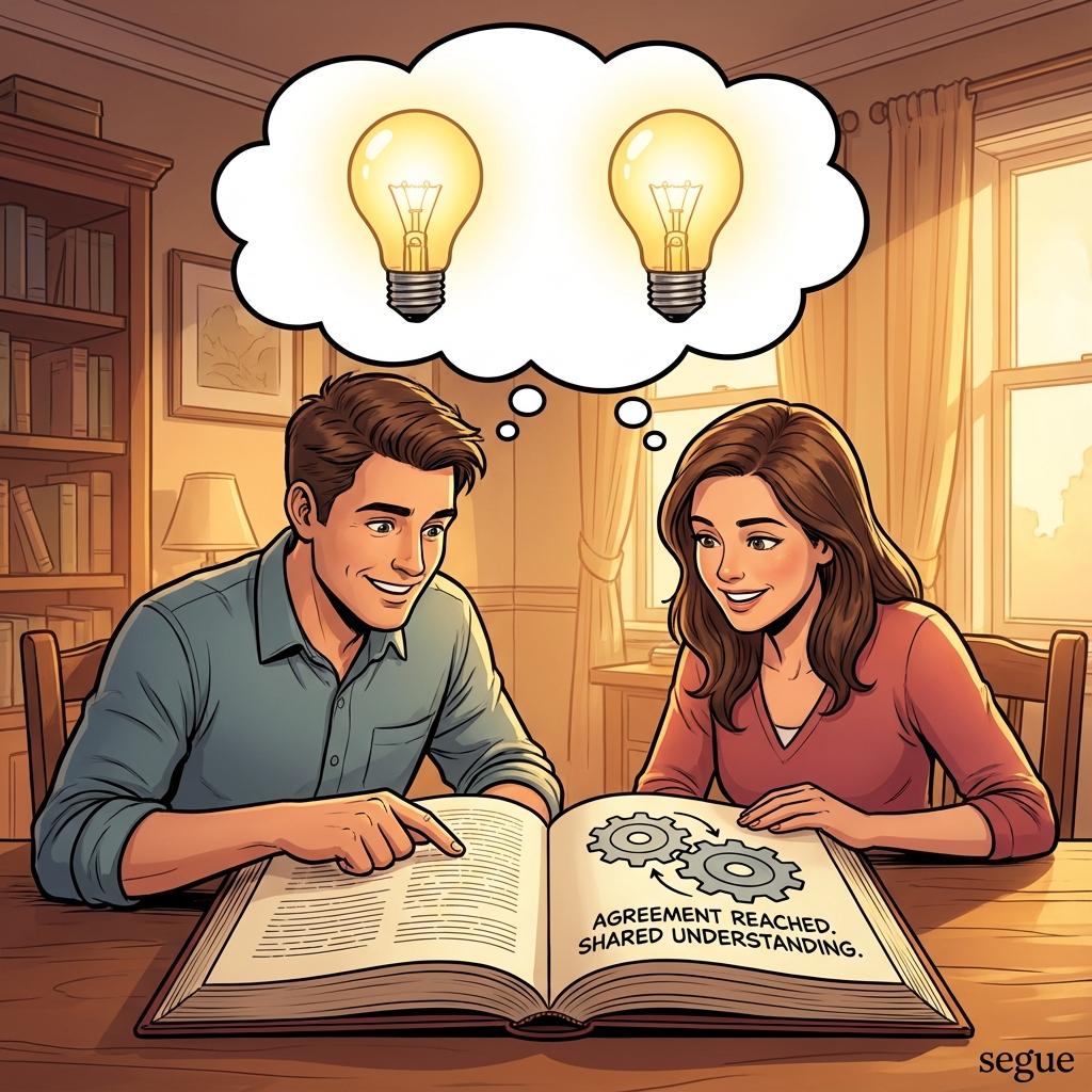 on the same page