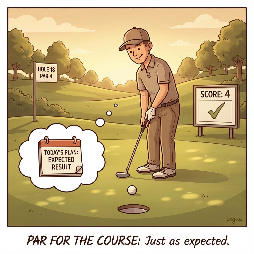 par for the course