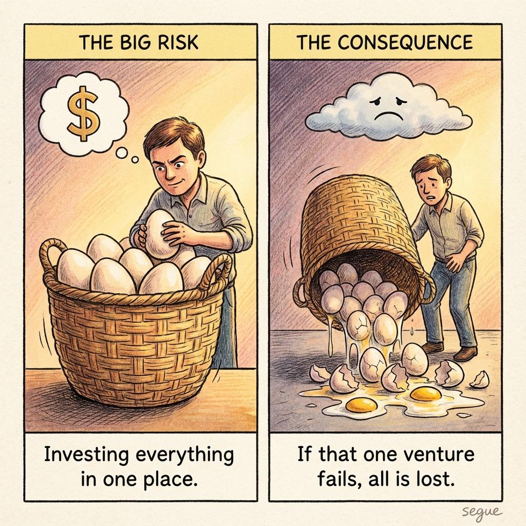 put all your eggs in one basket