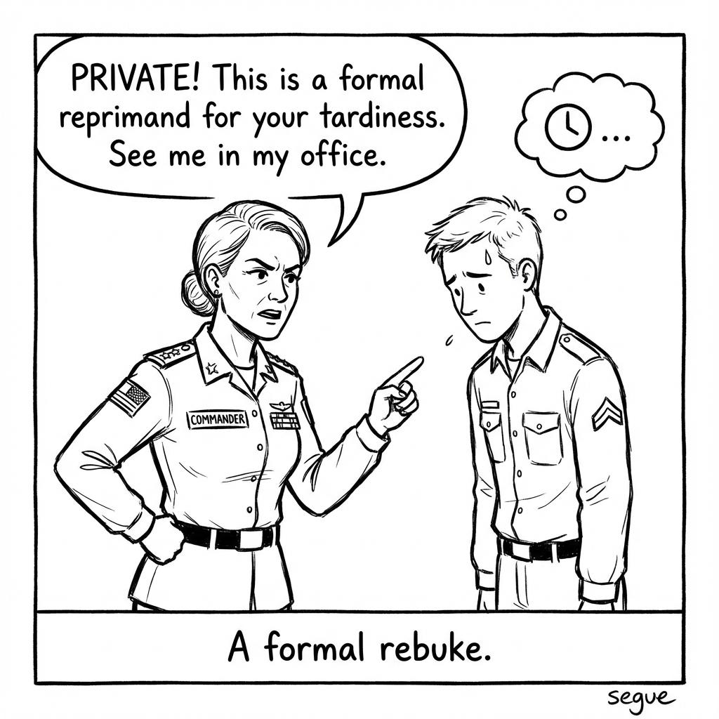 reprimand