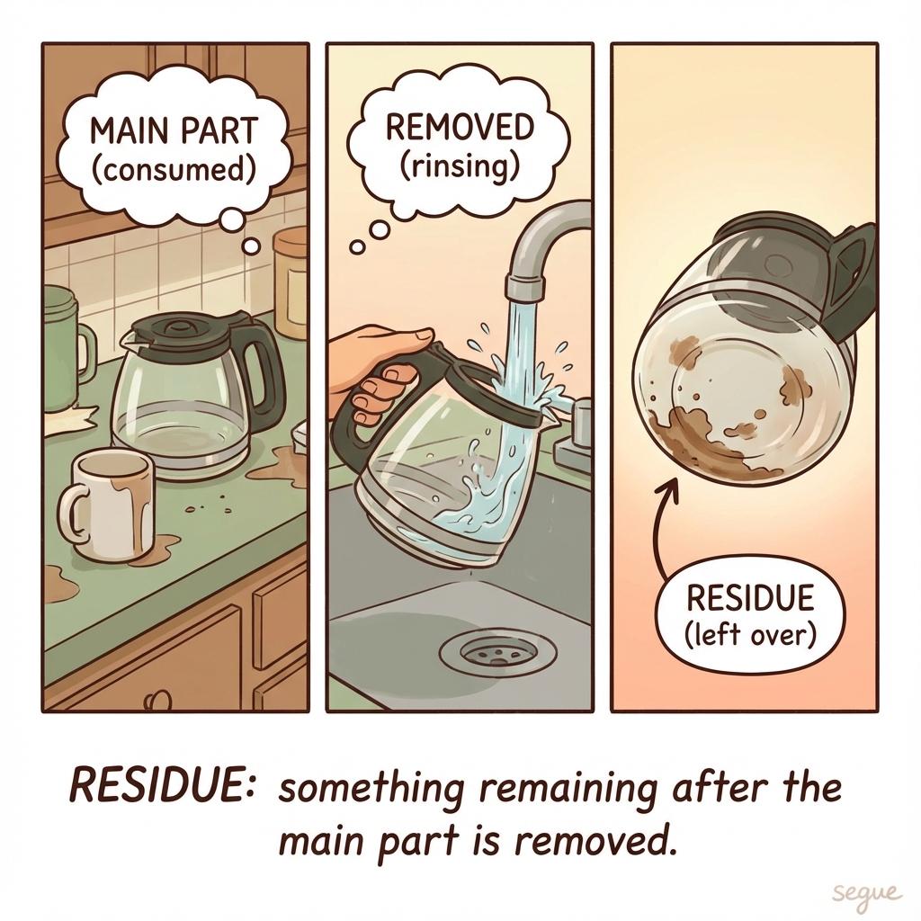 residue