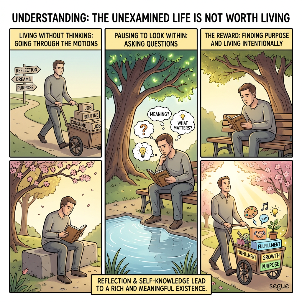 The unexamined life is not worth living