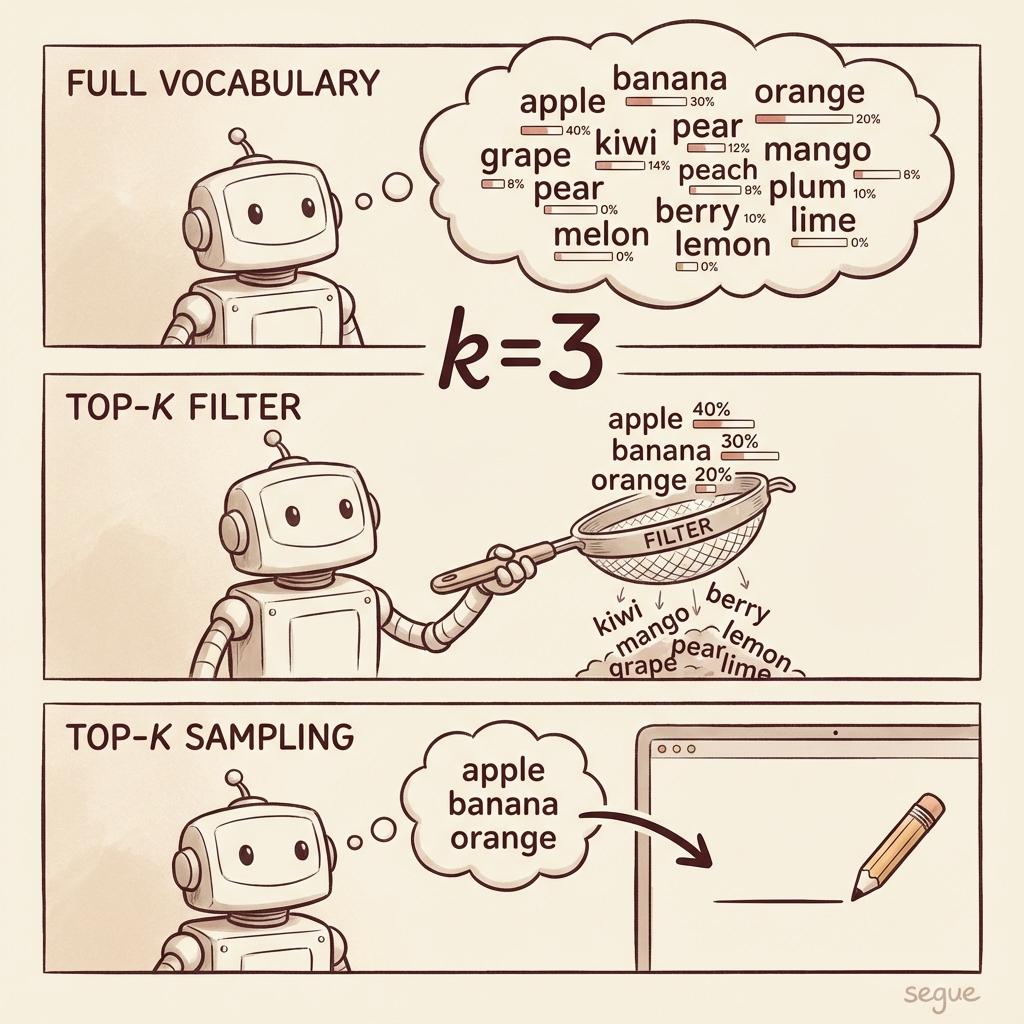 top-k sampling