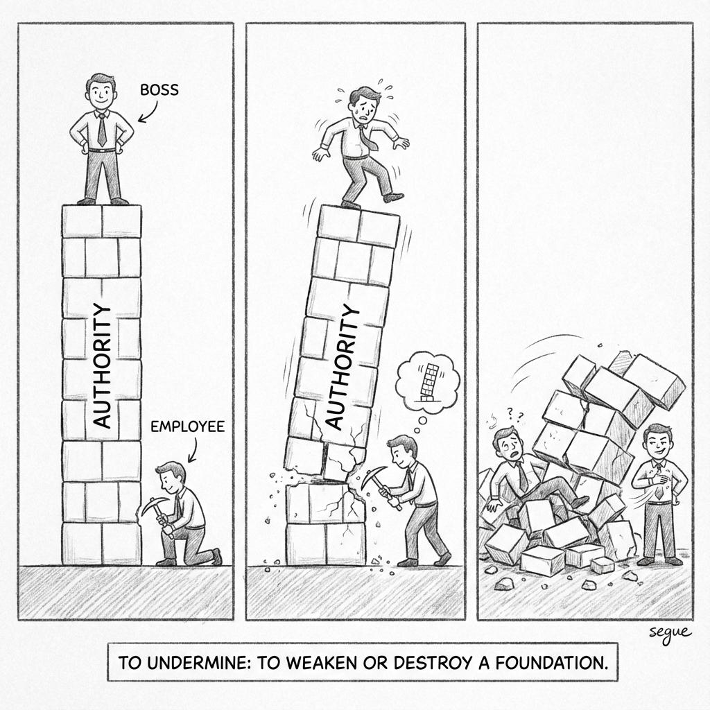 undermine