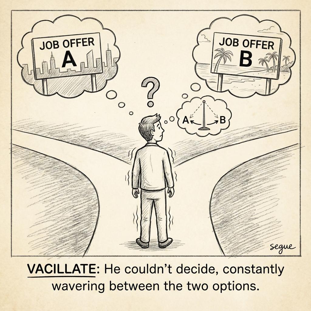 vacillate