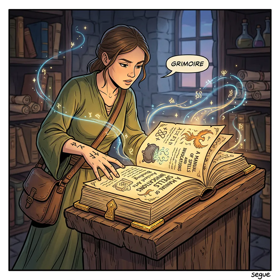 grimoire - illustrated